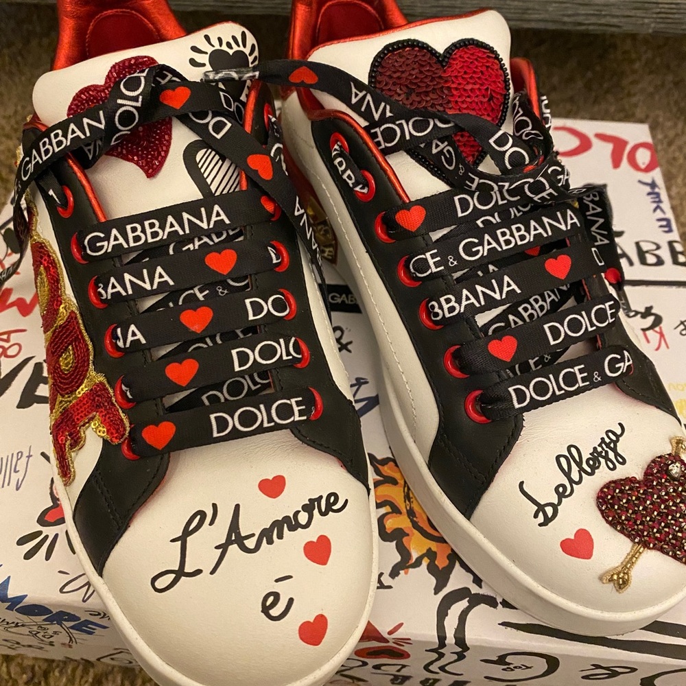 Dolce and Gabbana sneaker classica vitello nappa size 36.5